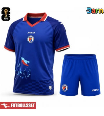 Haiti Hemmatröja Barn VM 2026 Kortärmad (+ Korta byxor)